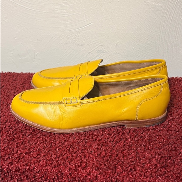J. Crew Ryan Yellow Penny Loafer size 10 - Picture 5 of 17